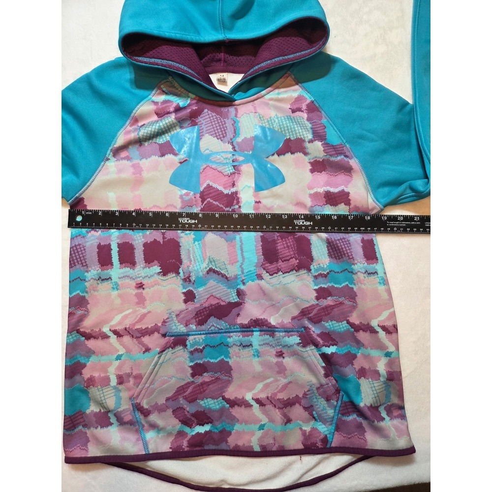 201. Under Armour ColdGear Storm Girls Pullover Hoodie Size Youth Large... - Picture 5 of 8